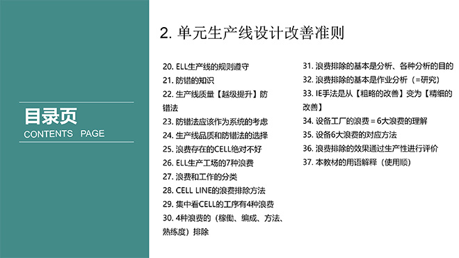 單元生產(chǎn)線(xiàn)設(shè)計(jì)培訓(xùn)教材